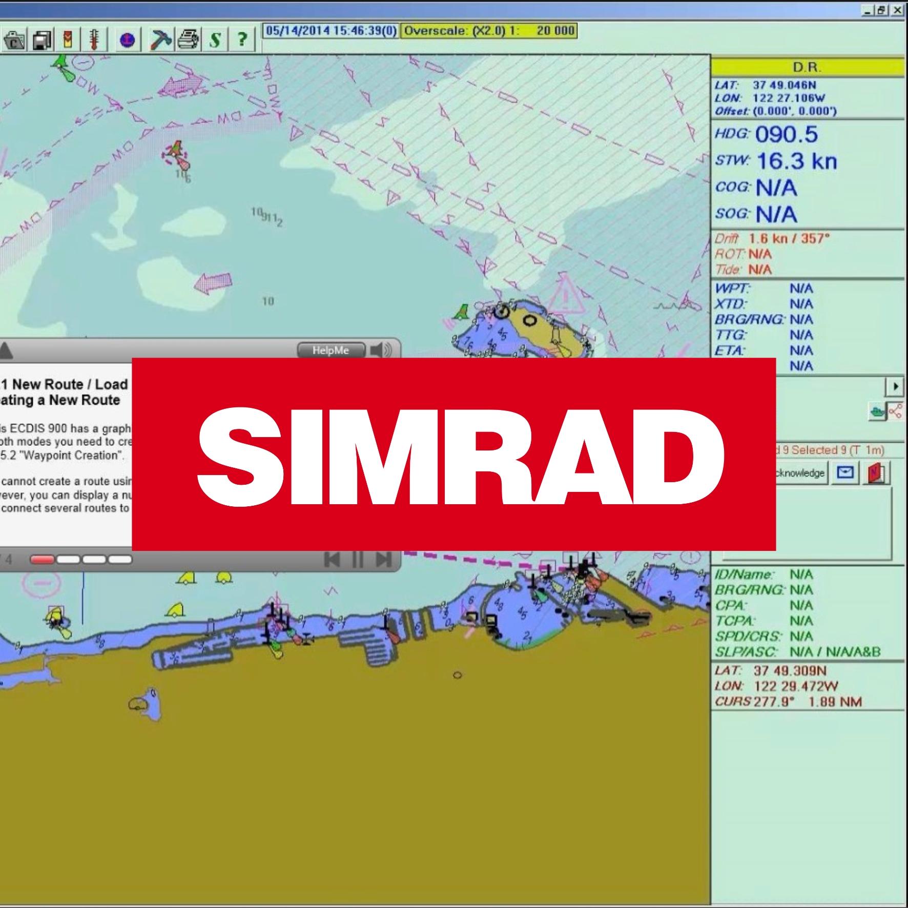 Прохождение Safebridge Simrad MARIS ECDIS900