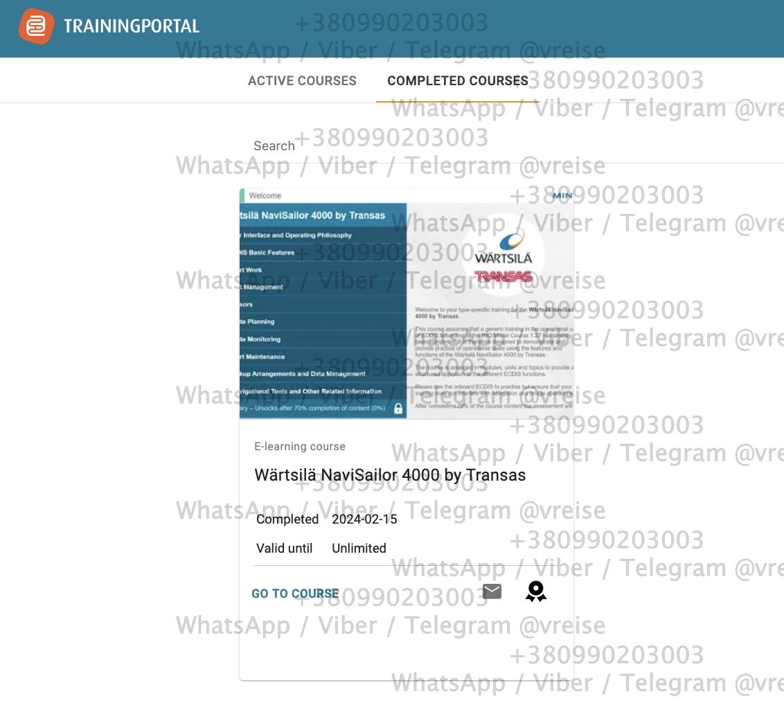 Mintra Trainingportal.com Wartsila NaviSailor 4000 by Transas answers, ответы