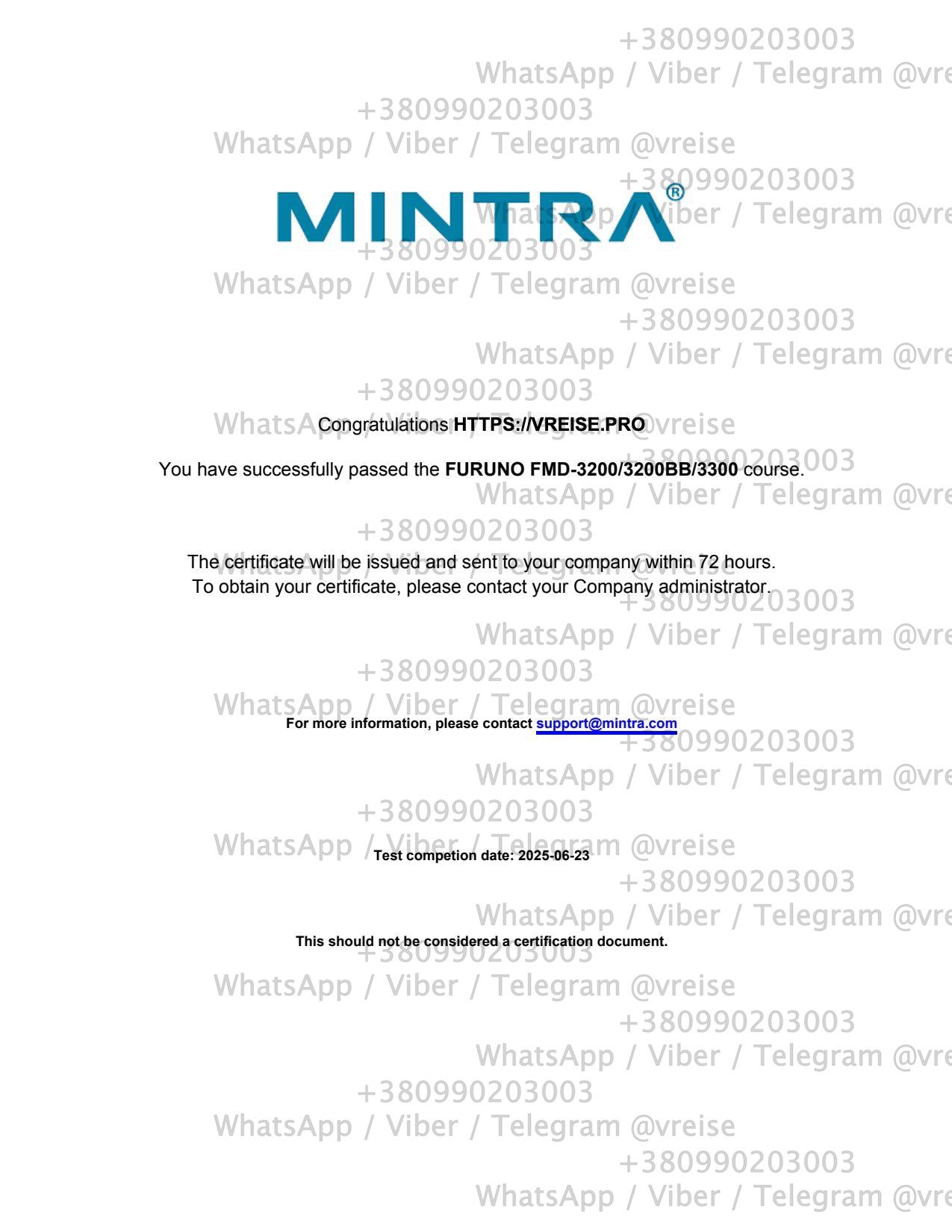 Mintra FURUNO FMD-3200/3200BB/3300 course answers, ответы, trainingportal