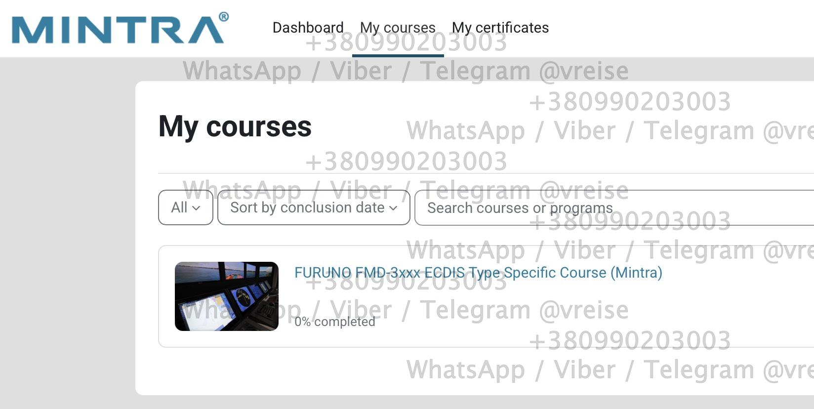 Mintra NavSkills Online FURUNO FMD ECDIS answers ответы