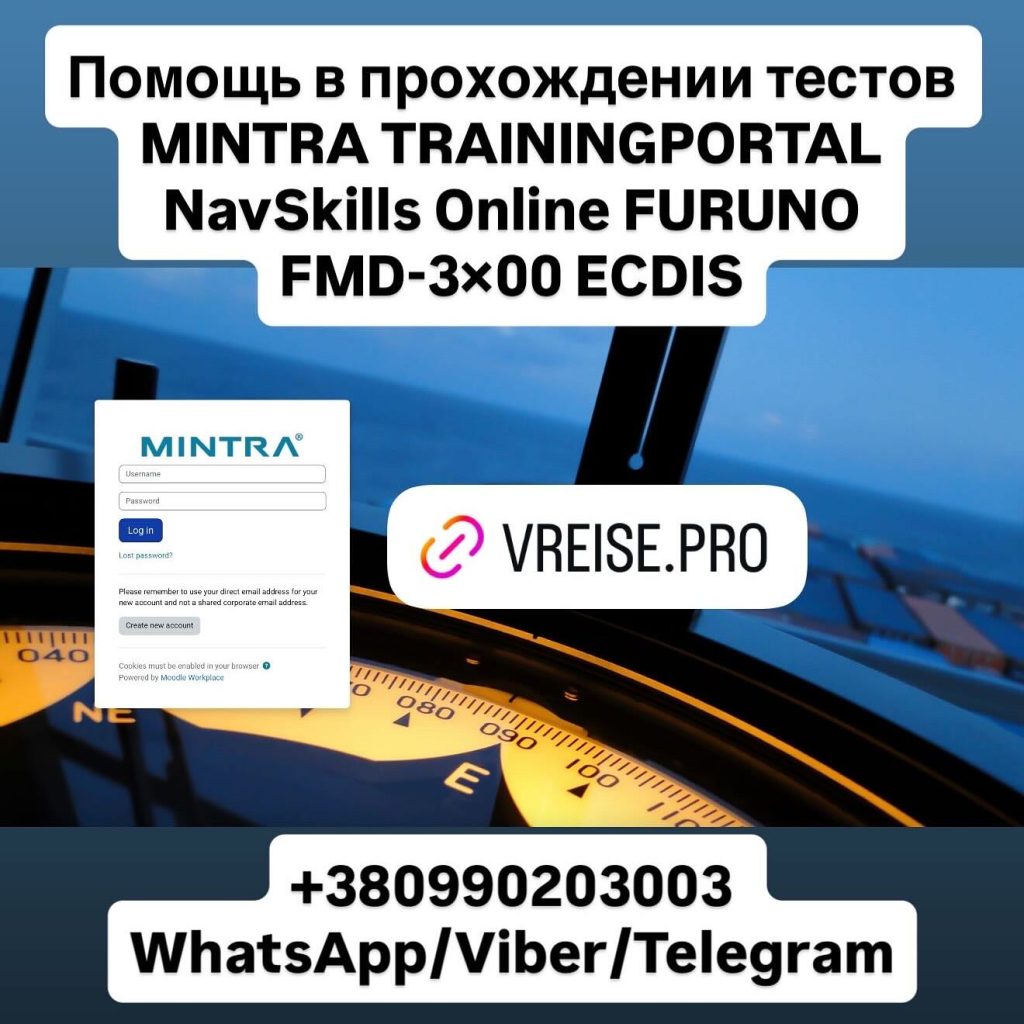 Mintra NavSkills Online FURUNO FMD ECDIS answers ответы